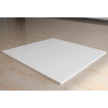 High grade office building material commercial centers unglazed pure white 70 degree gloosy polished porcelain tiles from China